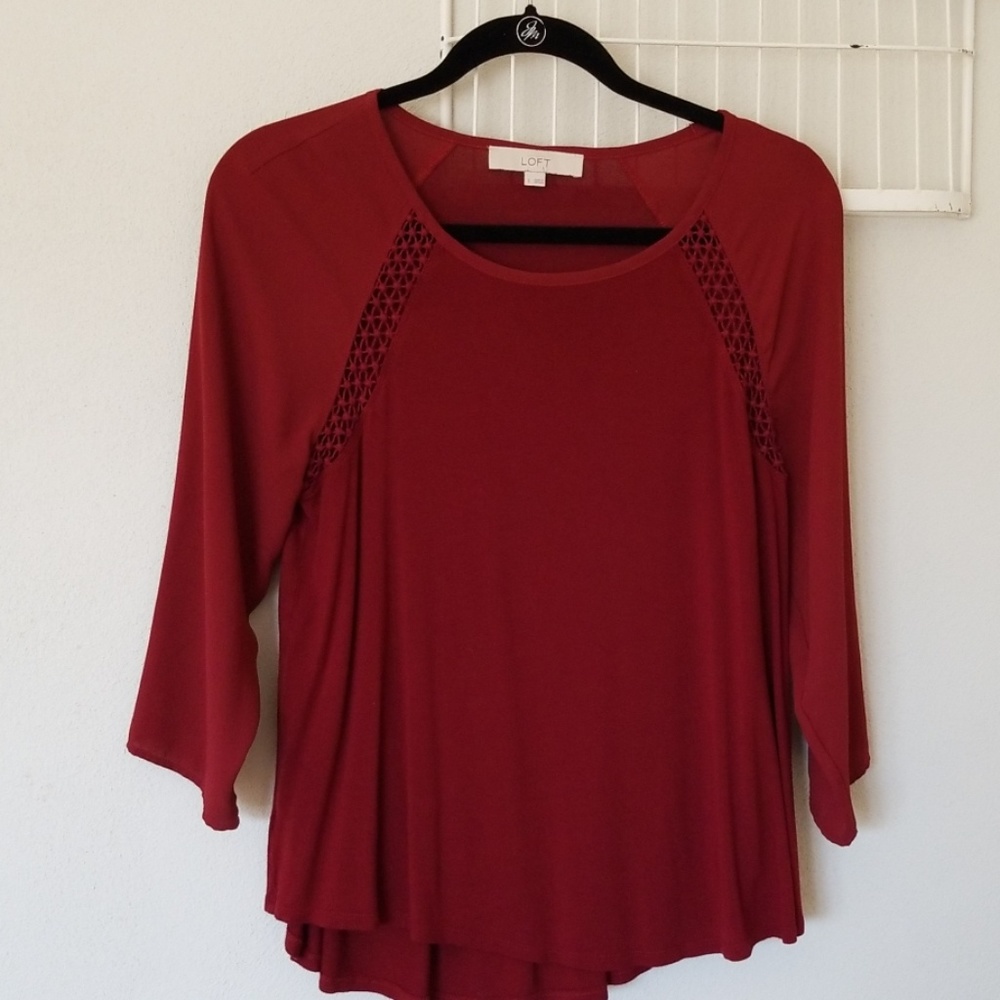 Ann Taylor Loft 3/4 Sleeve Top